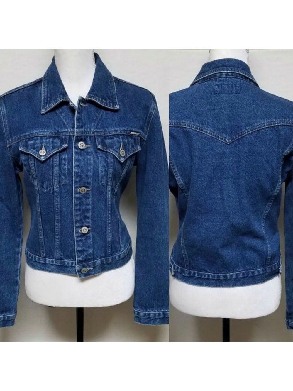 𝅺VINTAGE 90s Stephen Hardy Squeeze Denim Jacket M
